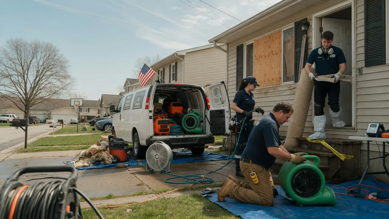 Water Damage Restoration in New Baden, IL near me